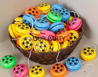 15PCS Sports Theme Plastic Yo Yo Balls Party Favor Pinata Filler Event Gift Accessories