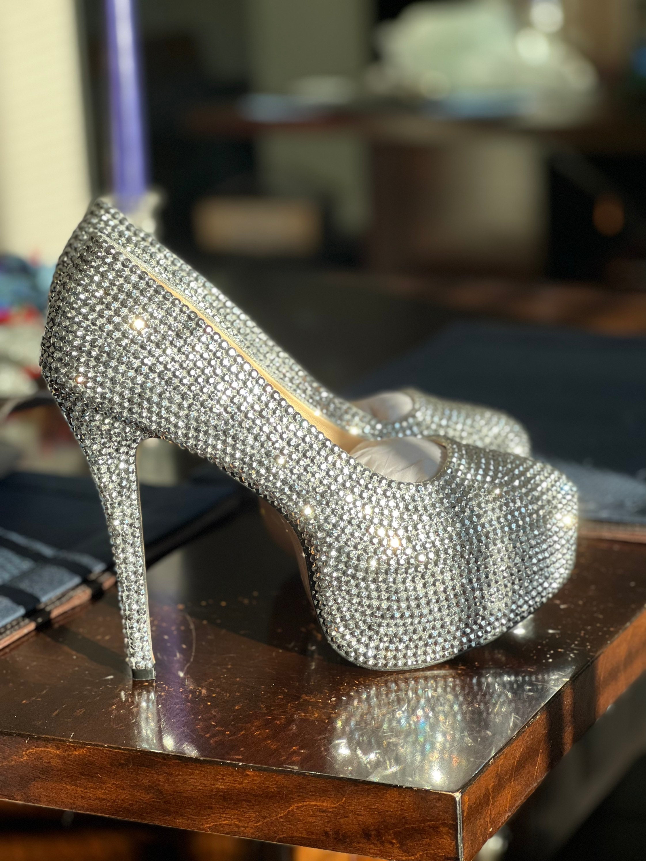 Crystallized High Heels - Etsy