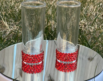 Hand Embellished Tall Shot Glass