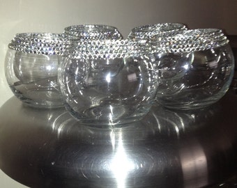 Set of Embellished Candle Holders