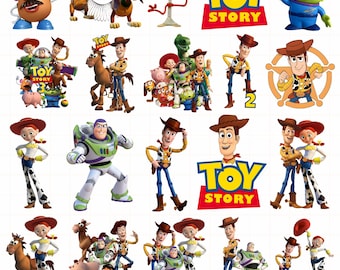 Toy Story Clipart PNG Bundle, Toy Story PNG Cartoon Sublimation Clipart, Toy Story Movie Themed Clip Art Collection, Toy Story Party PNG Svg