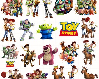 Toy Story Clipart PNG Bundle, Toy Story PNG Cartoon Sublimation Clipart, Toy Story Movie Themed Clip Art Collection, Toy Story Party PNG Svg