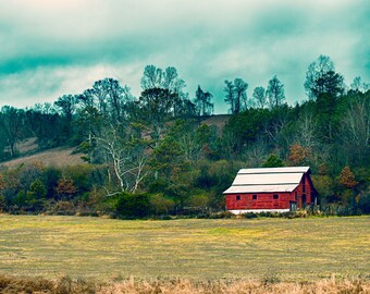 Red Barn Photograph, Rustic Country Photography, Fine Art Photography
