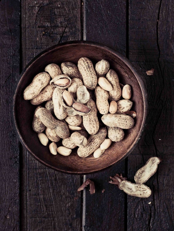 Food Photography Peanut Photograph Rustic Kitchen Wall Art Modern Farmhouse Kitchen Decor Powder Room Decor Foodie Art Shabby Chic Art
