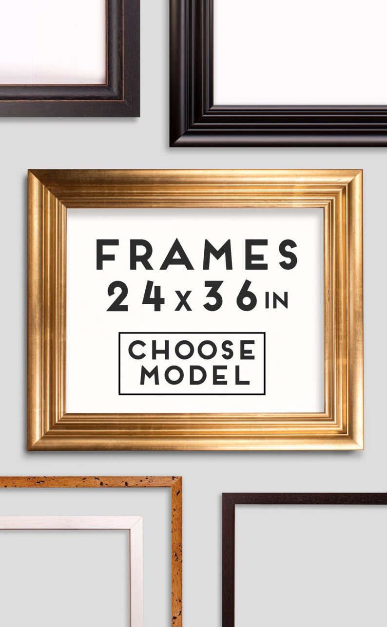 Frames For Prints 9 Models Choose Your Frame Size 24 X Image 0