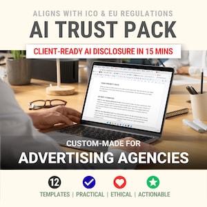 AI Policy Templates for Advertising Agencies | Responsible AI Policies (Google Doc & Word)