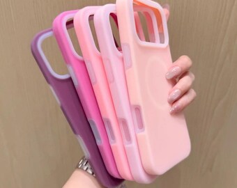 Candy Color MagSafe Silicone iPhone Case: Soft Jelly Wireless Charging Cover (iPhone 12-17)