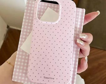 Korean Polka Dot iPhone Case: Slim Shockproof Protective Cover – Dotted Design