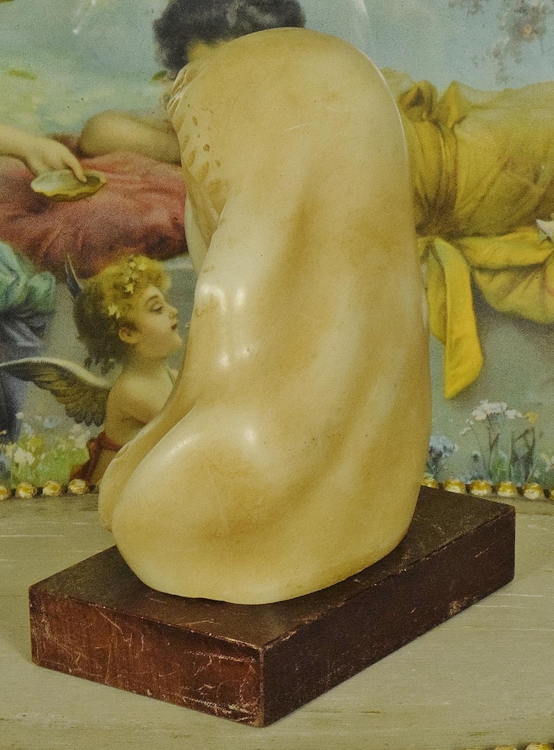 Göttliche Antike Französische Religiöse Wachs Büste / Statue Jungfrau Maria, Die Madonna Circa 1920 Bild 5