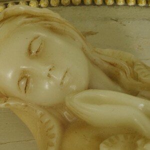 Göttliche Antike Französische Religiöse Wachs Büste / Statue Jungfrau Maria, Die Madonna Circa 1920 Bild 14