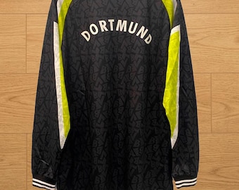 Camisa retrô de manga comprida do Borussia Dortmund, Alemanha, temporada 1995/1996.
