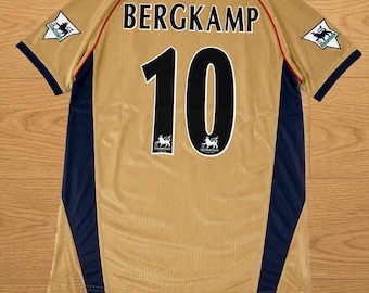 Camisa Bergkamp 2001 2002 Arsenal Inglaterra Retrô
