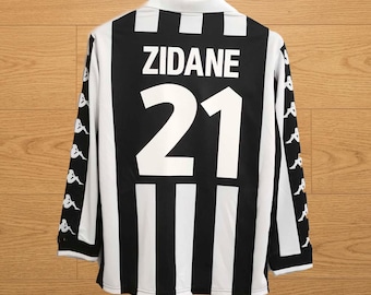 Camisa Zidane 1999/2000 Juventus Itália Retrô Manga Longa