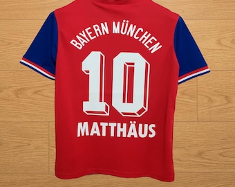 Camisola Matthaus 1994 1995 Bayern München Alemanha Retro Manga Comprida