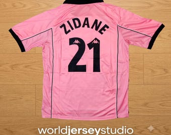 Camisa retrô de Zidane da Juventus, Itália, temporada 1997/1998.