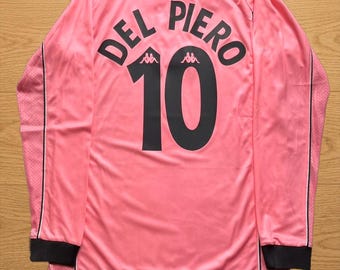 Camisa Del Piero 1997 1998 Juventus Itália Retro Manga Longa
