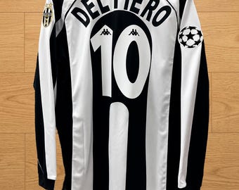 Camisa Del Piero 1997 1998 Juventus Itália Retro Manga Longa
