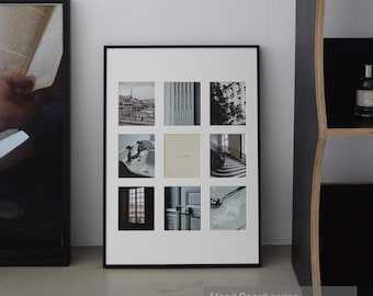 Moodboard-kaderset, A2 | Premium zwart aluminium frame | 9 ansichtkaarten weergeven