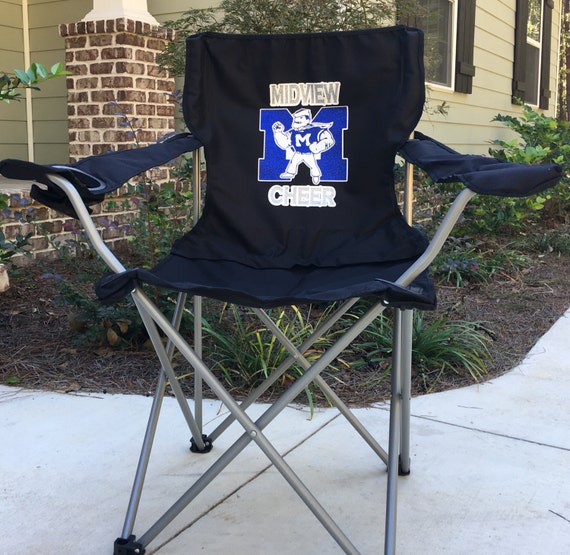 Monogrammed Chair Coaches Gift Custom Folding Camp Chair Rv Etsy