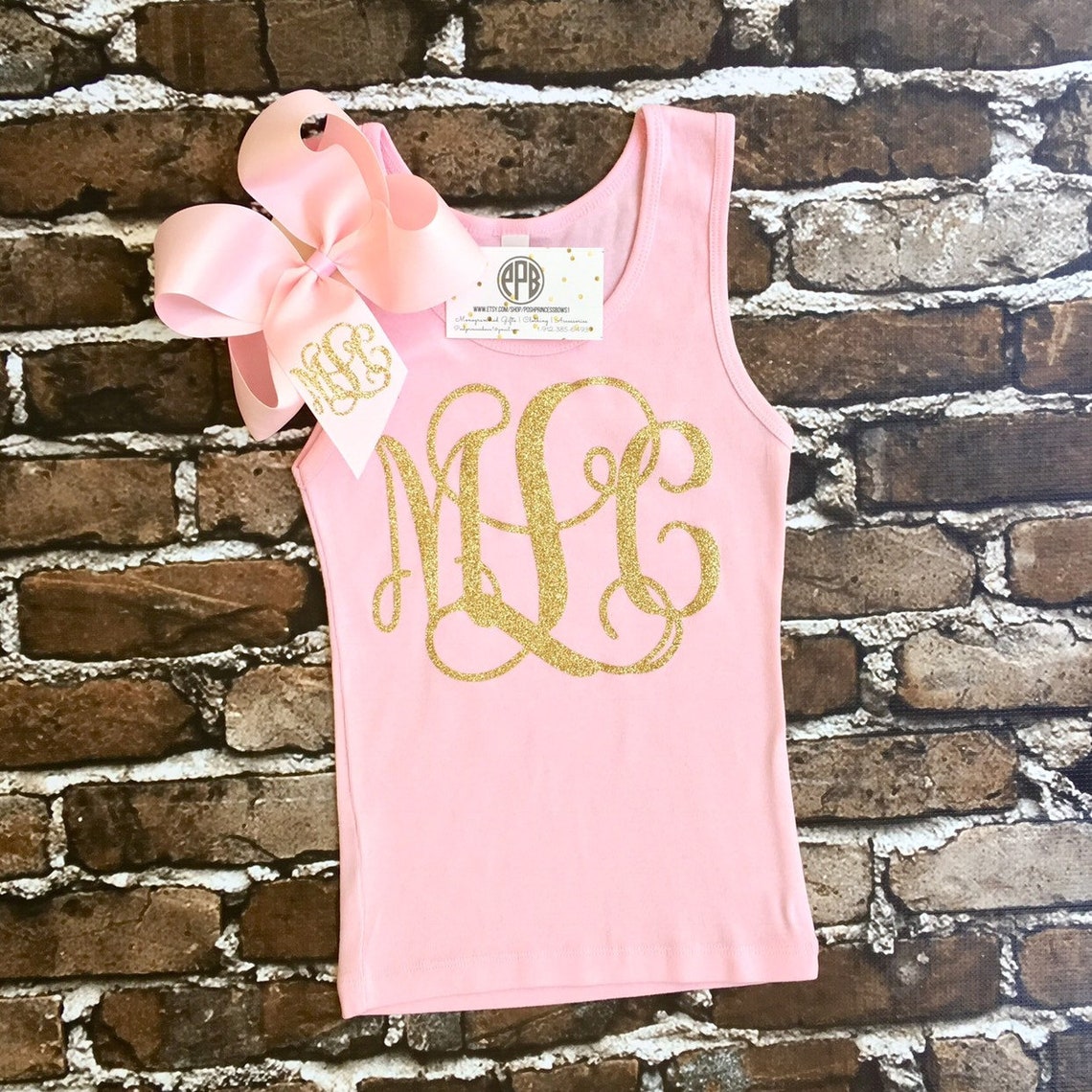 Monogrammed tank top Monogram Flowy tank top Monogrammed | Etsy