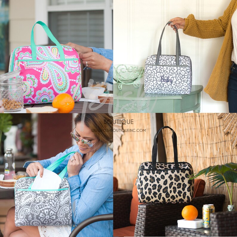 personalized lunch tote