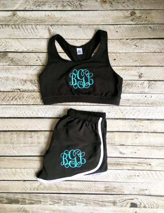 Items similar to Monogram Sports Bra, Monogrammed Gifts, Girls Sports