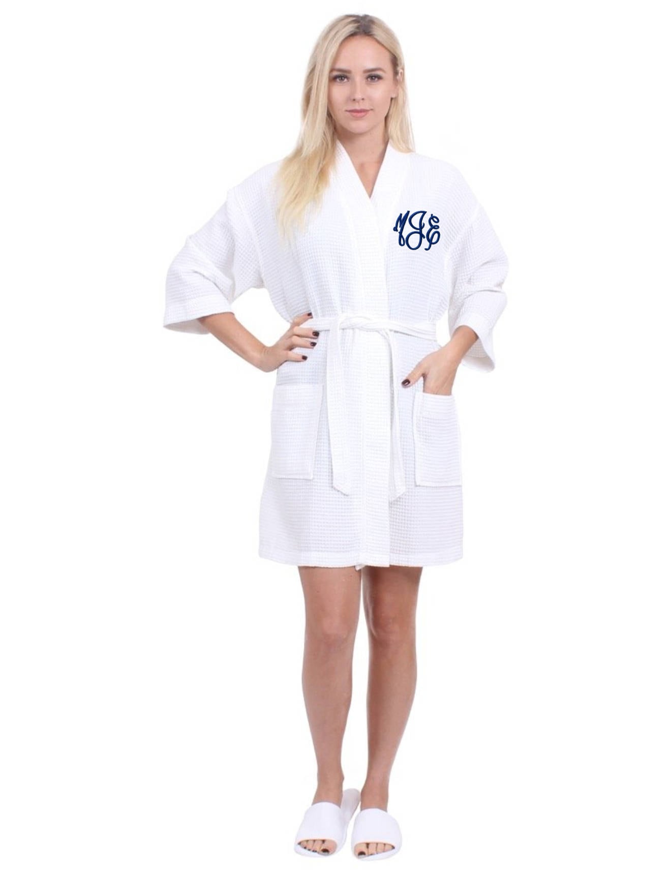 Monogrammed Waffle Robe Bridesmaid Gifts Wedding Day Robes Etsy