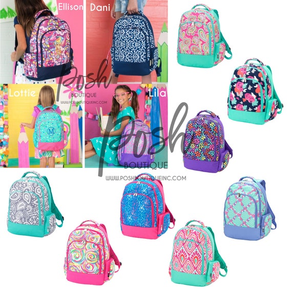 monogrammed backpacks for kids