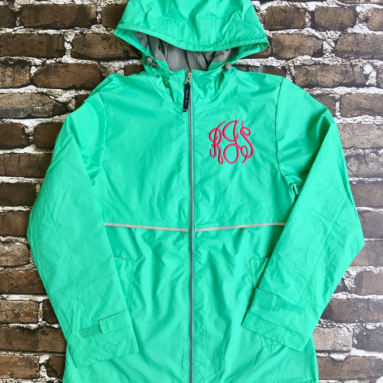 Monogrammed Rain Jacket Rain Jacket Charles River Rain Jacket New