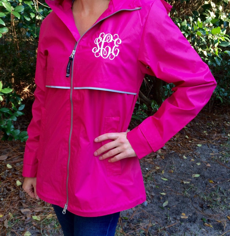 Womens Rain Jacket Monogrammed Rain Jacket New Englander Rain Jacket Rain Jackets Charles River Rain Jacket Free Shipping