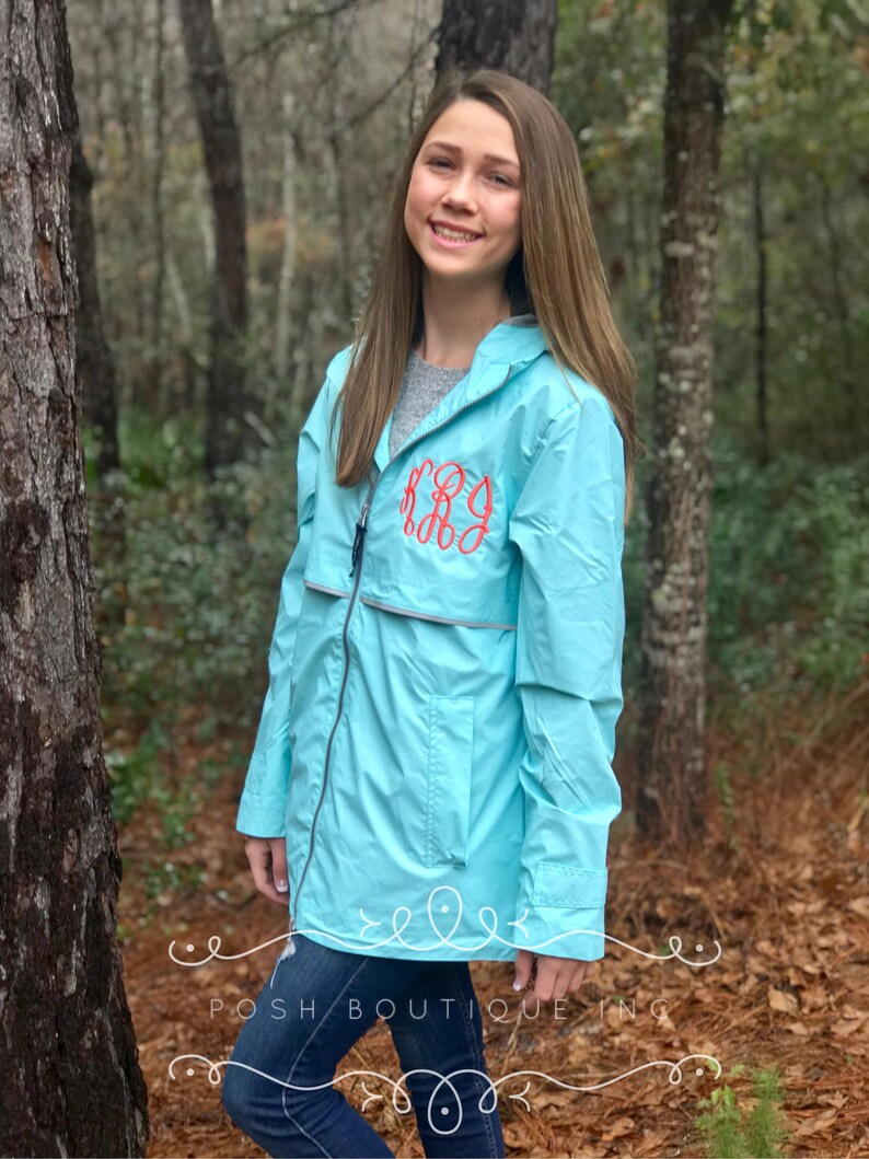 Womens Rain Jacket Monogrammed Rain Jacket New Englander Rain Jacket Rain Jackets Charles River Rain Jacket Free Shipping