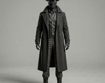 Spider-Man Noir Cosplay Costume Spider-Verse Peter Parker Suit Custom Superhero Trench Coat