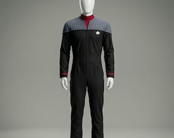 Star Trek Cosplay Uniform Starfleet Suit Sci-Fi Captain Costume Jumpsuit