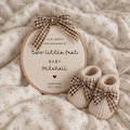 Cozy Pregnancy Announcement Digital Template Cute Baby Reveal for Social Media Minimalist Baby Announcement product logo