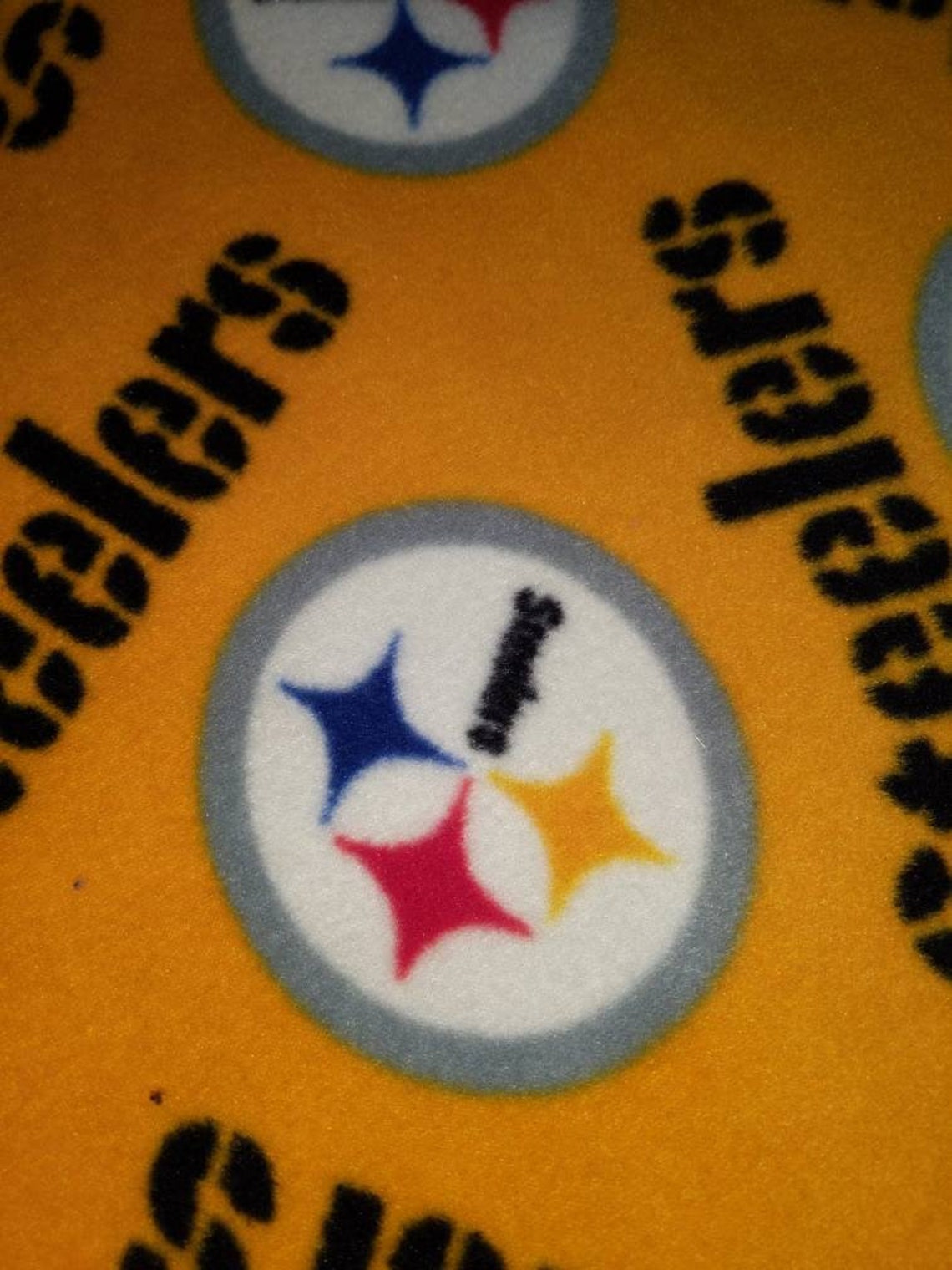 Pittsburgh Steelers Fleece Tie Blanket Etsy