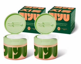 2 bottles P190 Toning Brightening Face Pads 100 Count Korean Skincare Exfoliating Facial Pads Skin Renewal Toner Pads Daily Face Care