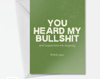 Divertente biglietto di auguri per la sobrietà da stampare / Le hai già sentite tutte / Biglietto di ringraziamento per lo sponsor degli Alcolisti Anonimi / Regalo per il recupero