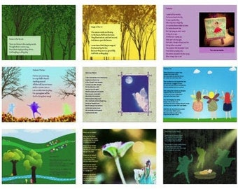 Fairy eBook PDF, The Purple Book of Fairy Poems, Instant Download, Fairy Rhymes, Read description! Not for printing!