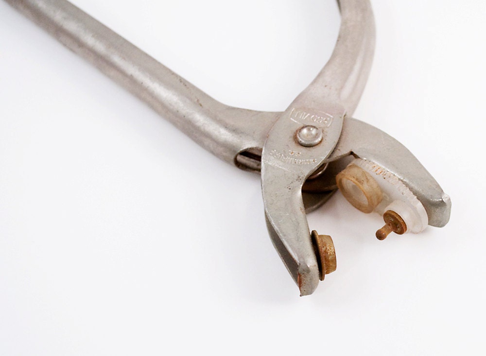 Vintage Scovill Snap Fastener Plier Tool Etsy