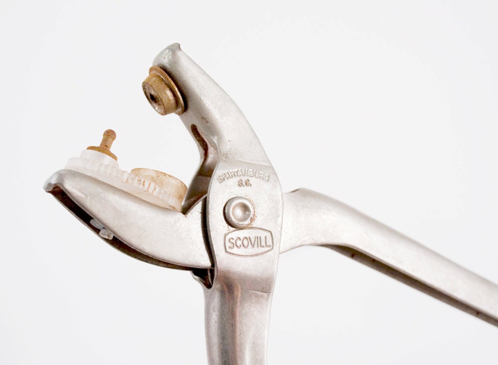 Vintage Scovill Snap Fastener Plier Tool Etsy