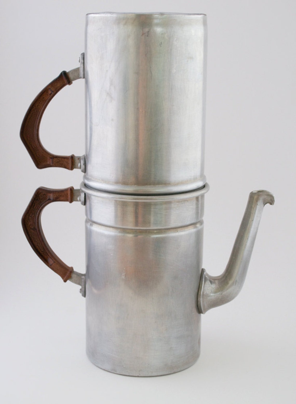 Vintage Coffee Pot Rex 5 Cup Aluminum Italy Etsy