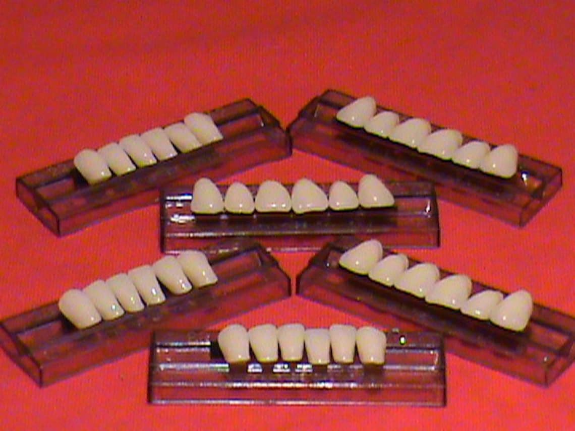 3 sets of Anterior Acrylic Resin denture/false teeth. Etsy