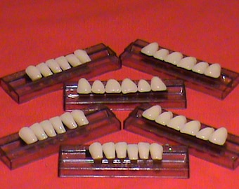 3 sets of Anterior Acrylic Resin denture/false teeth. Available in Shade  A3, size 22.