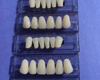 3 sets of Anterior Acrylic Resin denture/false teeth. Available in Shade A3, size 22.