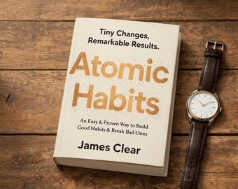 Atomic Habits Book by James Clear | Personal Development Book | Self Improvement Guide