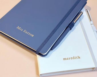 Personalised A5 Notebook and Pen Set for Teacher Appreciation Gift