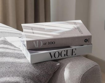 Fashion and  Architecture Decorative Faux Book Box Set | Hidden Storage Book Boxes | Coffee Table & Bookshelf Decor