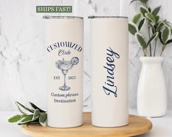 Personalized Stainless Steel Tumbler, Custom Birthday Cup, Bridesmaid Proposal Gift