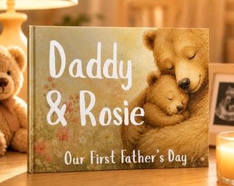 Personalized First Father’s Day Book, Custom Daddy Keepsake Storybook