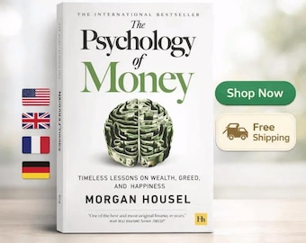 The Psychology of Money Book by Morgan Housel | Wealth Mindset Finance Bestseller